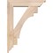 Ekena Millwork Merced Traditional Smooth Bracket w/ Offset Brace, Douglas Fir, 5 1/2"W x 22"D x 30"H BKT0604X22X30MRC01SDF - alternate 3